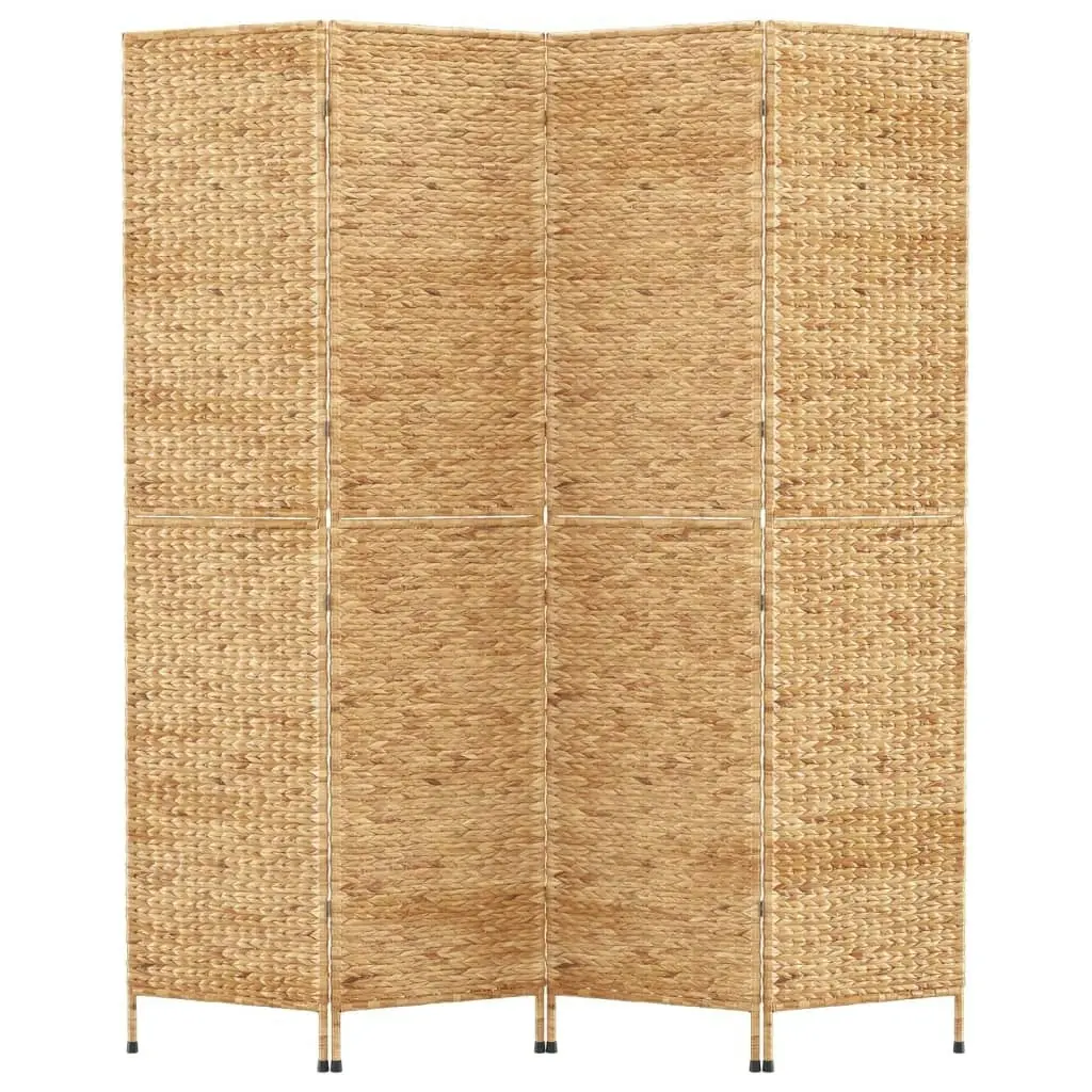 Room Divider 4-Panel 163x180 cm Water Hyacinth 355194