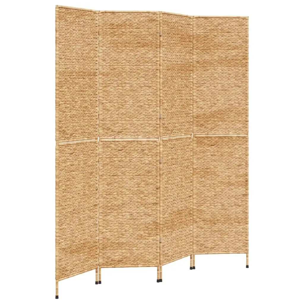 Room Divider 4-Panel 163x180 cm Water Hyacinth 355194