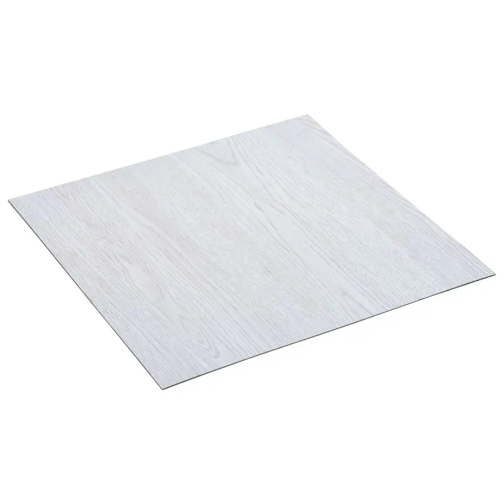 Self-adhesive Flooring Planks 20 pcs PVC 1.86 mÂ² White 330165