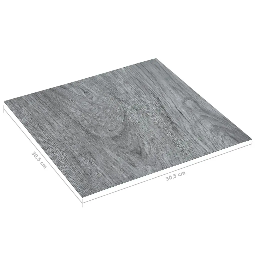 Self-adhesive Flooring Planks 20 pcs PVC 1.86 mÂ² Light Grey 330164