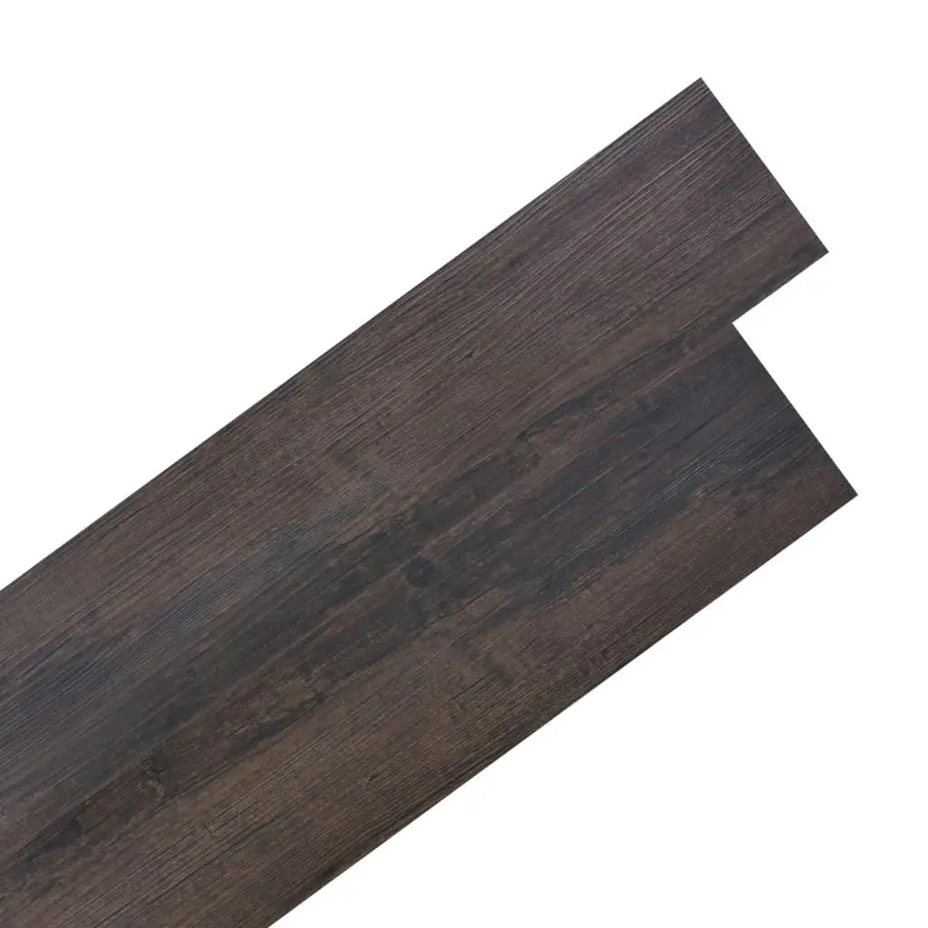 Self-adhesive PVC Flooring Planks 2.51 mÂ² 2 mm Dark Brown 342879