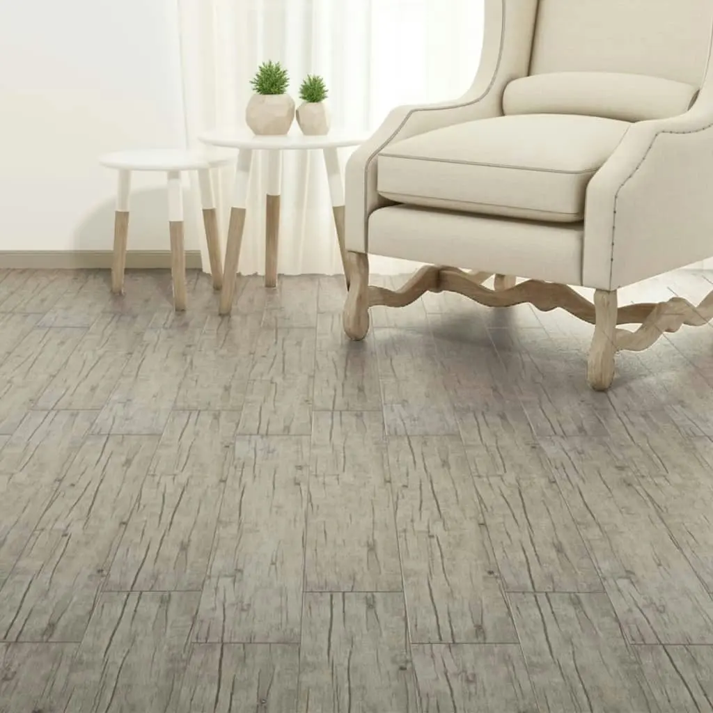 Self-adhesive PVC Flooring Planks 2.51 mÂ² 2 mm Oak Washed 342873