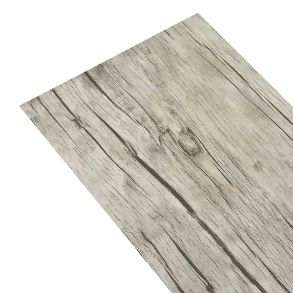 Self-adhesive PVC Flooring Planks 2.51 mÂ² 2 mm Oak Washed 342873