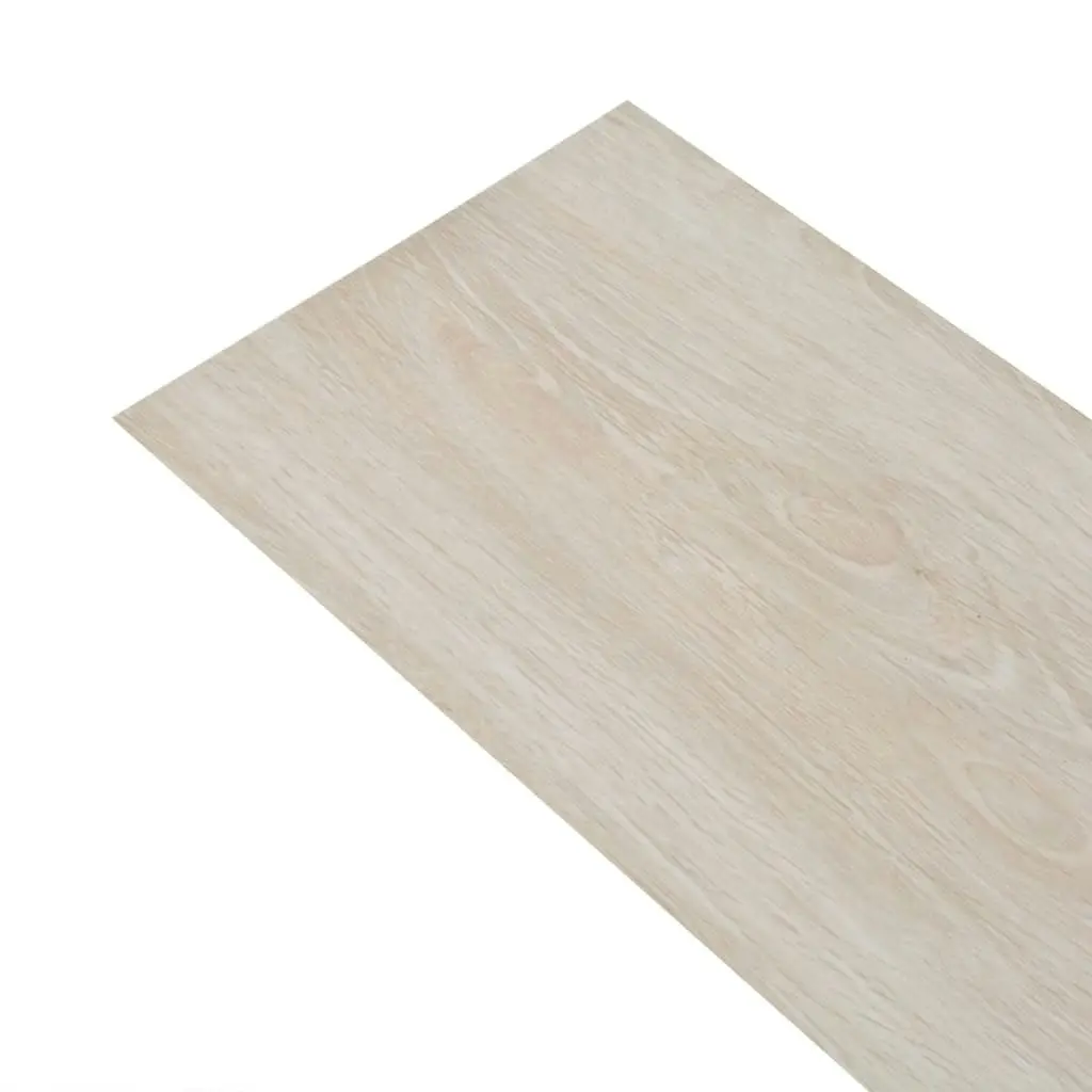 Self-adhesive PVC Flooring Planks 2.51 mÂ² 2mm Oak Classic White 342874