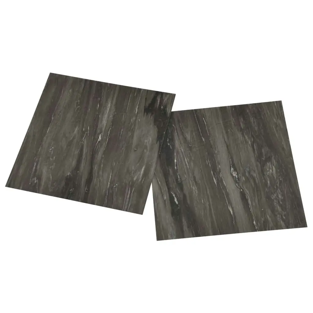 Self-adhesive Flooring Planks 55 pcs PVC 5.11 mÂ² Dark Grey 324665