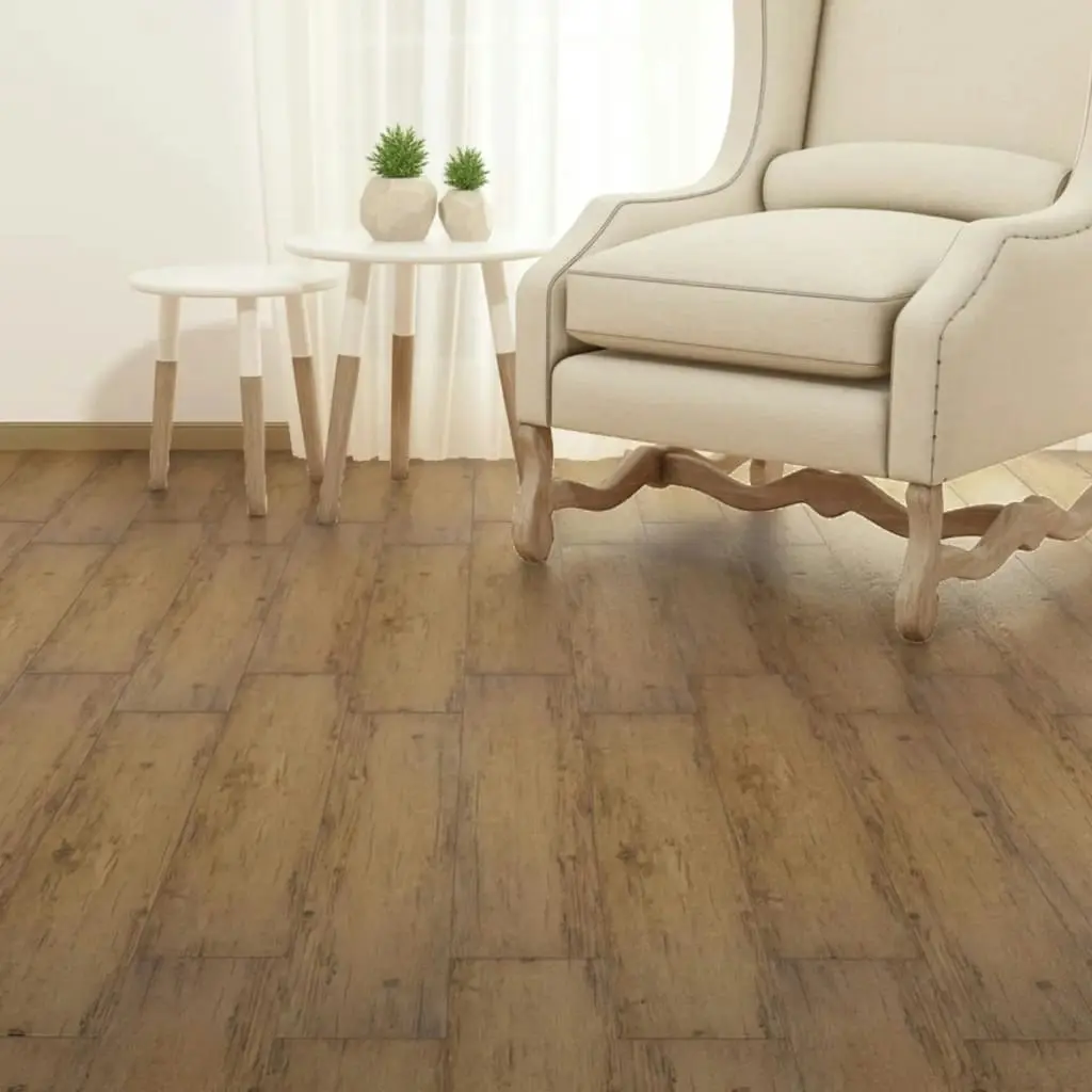 Self-adhesive PVC Flooring Planks 2.51 m² 2 mm Walnut Brown 342872