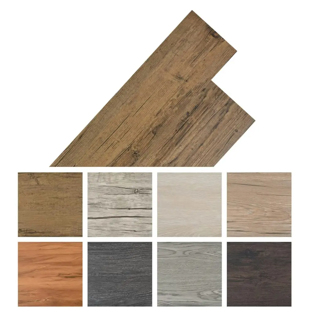 Self-adhesive PVC Flooring Planks 2.51 m² 2 mm Walnut Brown 342872