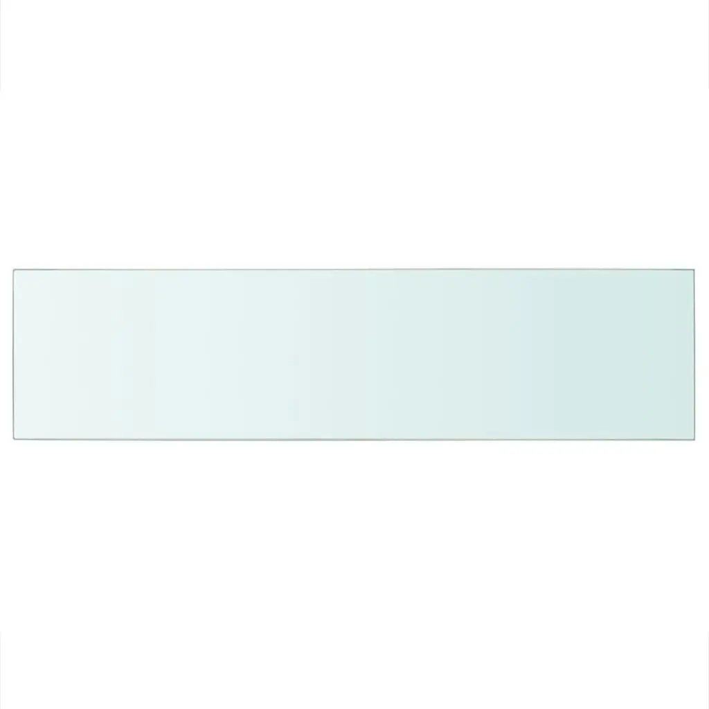 Shelf Panel Glass Clear 100x25 cm 243845