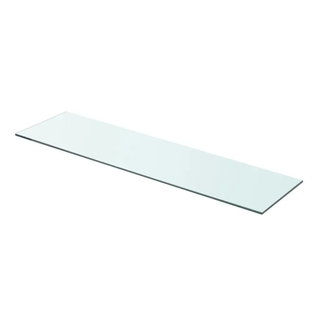 Shelves 2 pcs Panel Glass Clear 80x20 cm 3051574