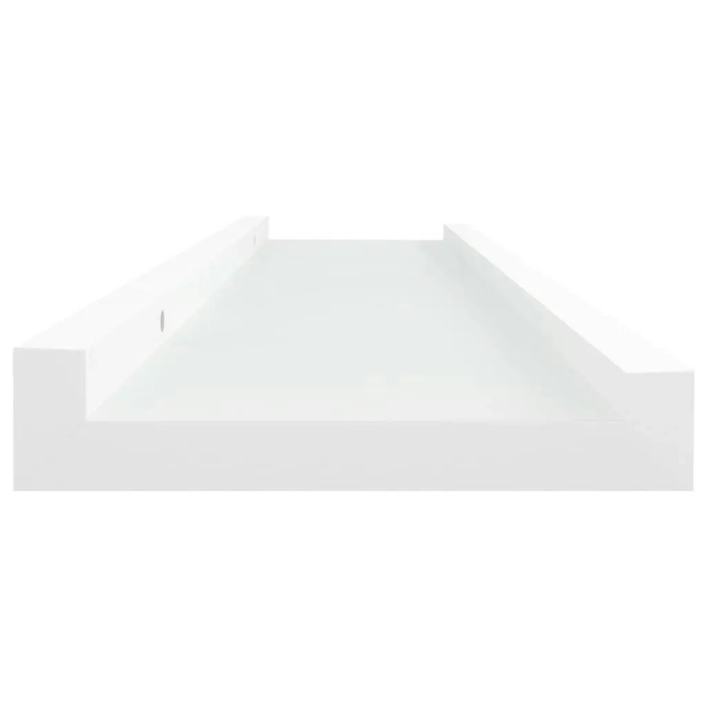 Picture Frame Ledge Shelves 2 pcs White 40x9x3 cm MDF 323928