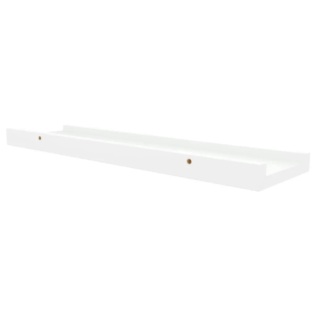 Picture Frame Ledge Shelves 2 pcs White 40x9x3 cm MDF 323928