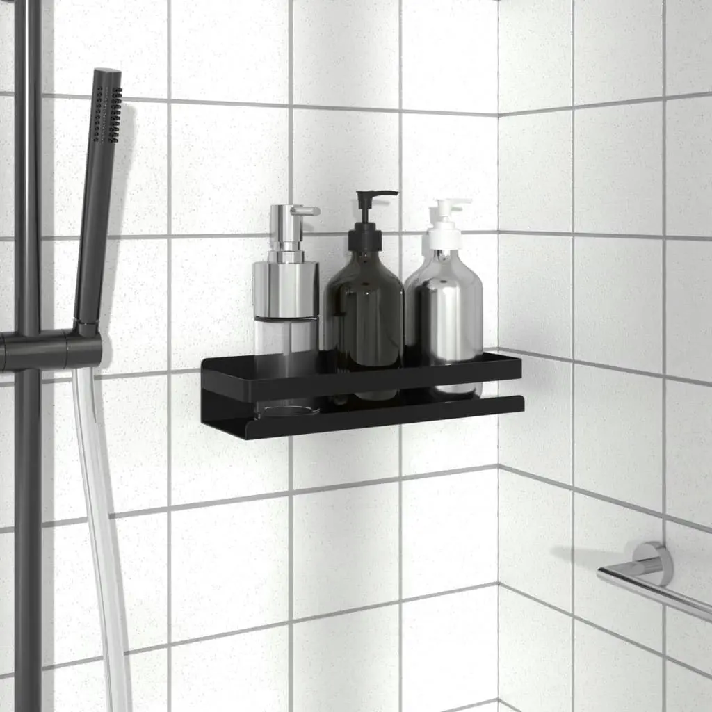 Shower Shelf Matt Black 30x10x6 cm Brushed 304 Stainless Steel 4004907