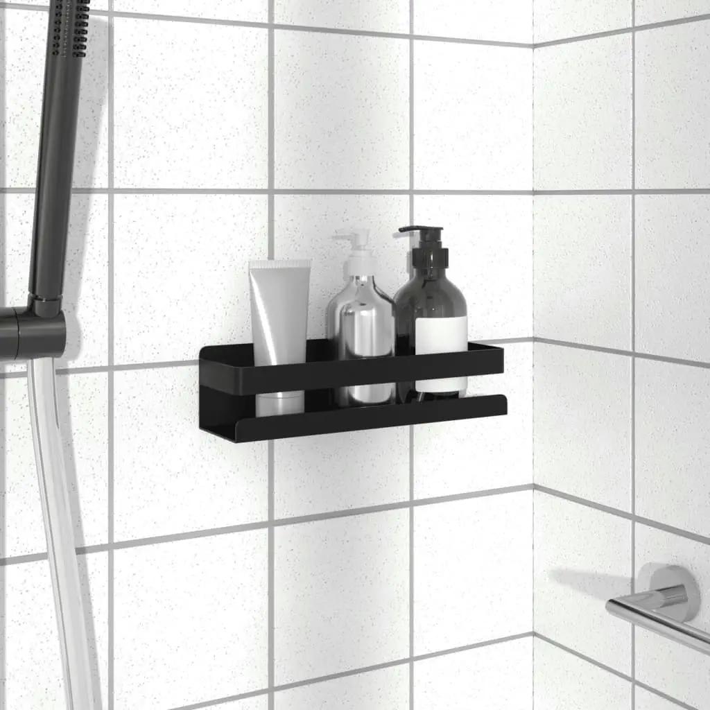 Shower Shelf Matt Black 23x6.5x6 cm Brushed 304 Stainless Steel 4004908