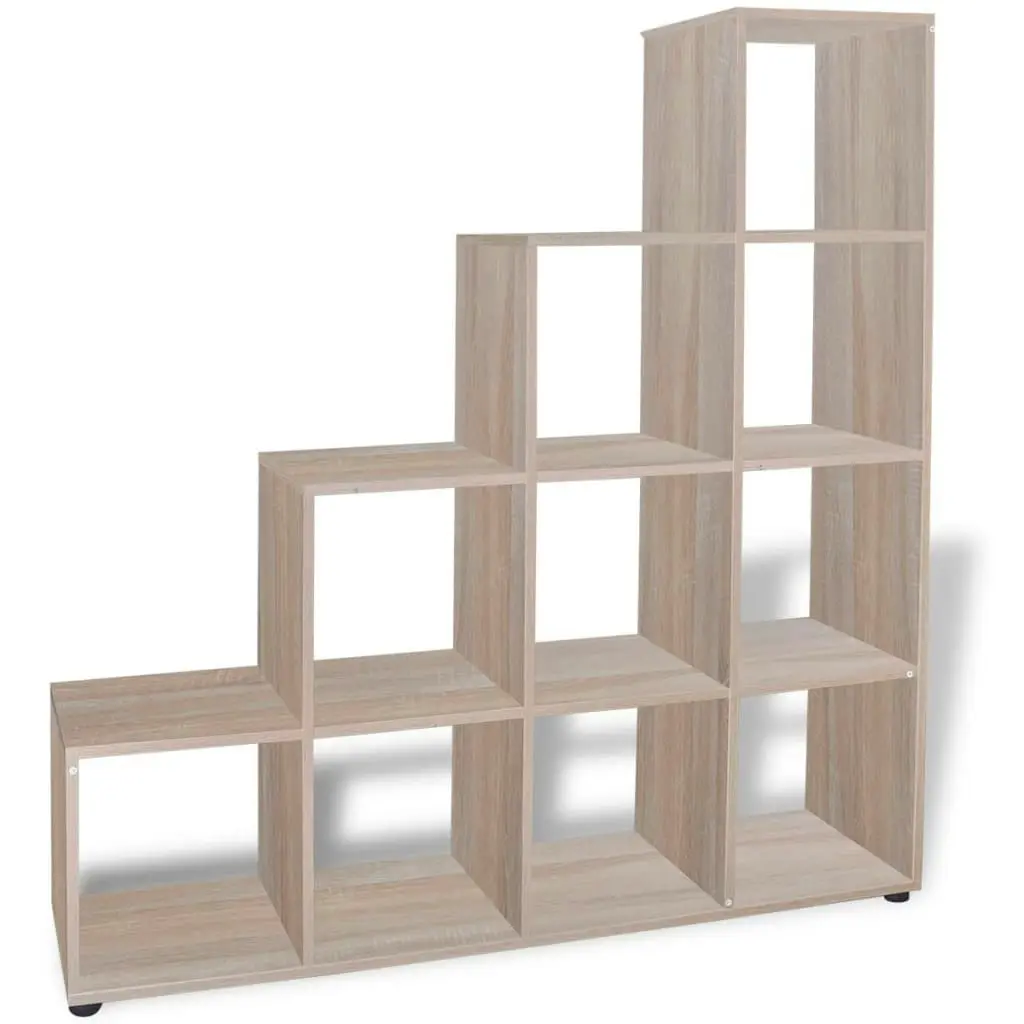 Staircase Bookcase/Display Shelf 142 cm Oak 242551