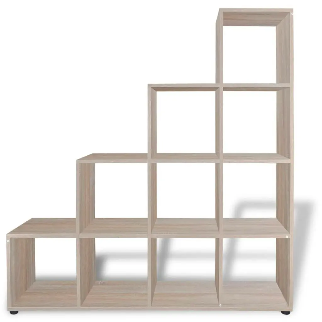 Staircase Bookcase/Display Shelf 142 cm Oak 242551