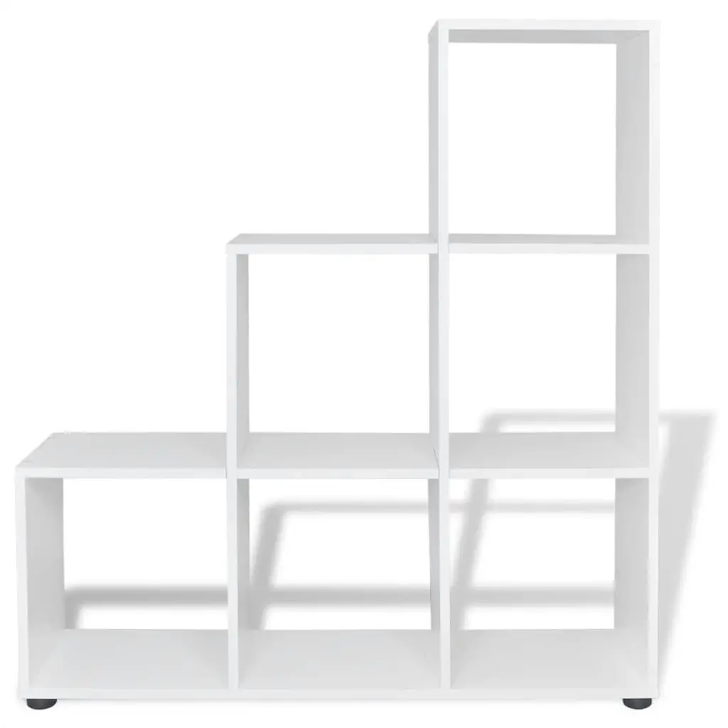 Staircase Bookcase/Display Shelf 107 cm White 242552