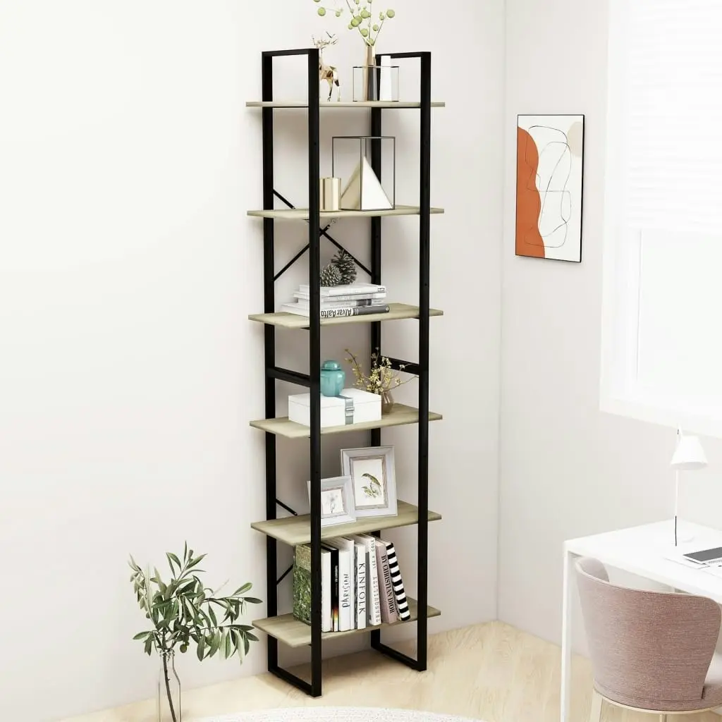 Storage Shelf Sonoma Oak 60x30x210 cm Engineered Wood 806520