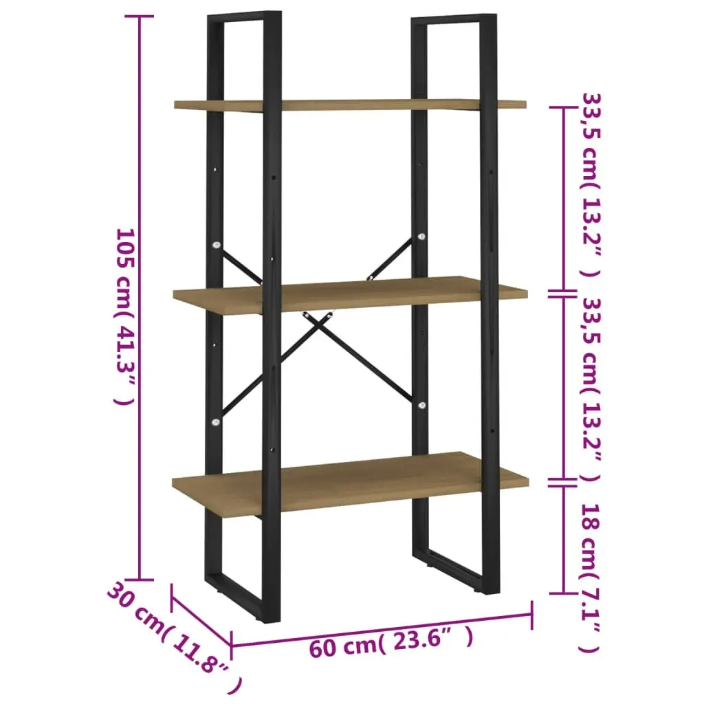 Storage Shelf 60x30x105 cm Solid Pine Wood 806515