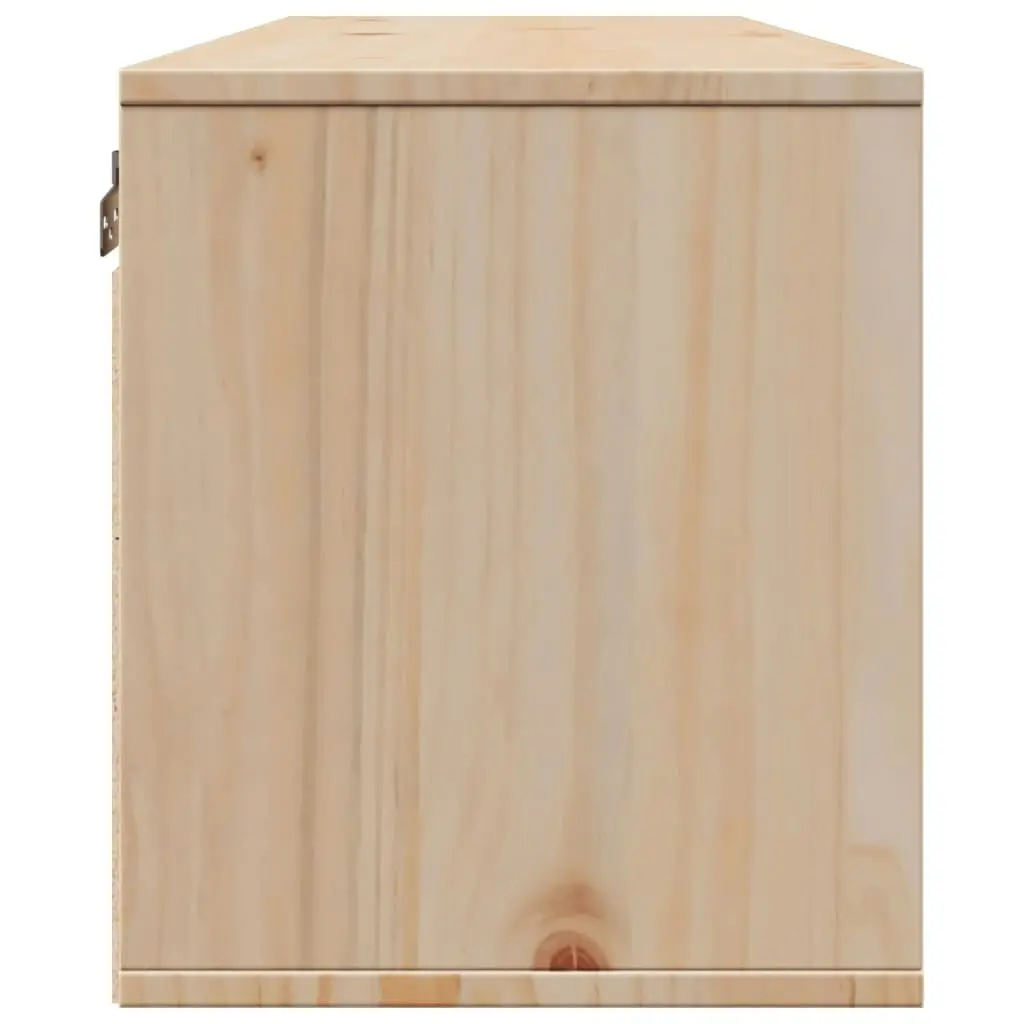 Wall Cabinet 100x30x35 cm Solid Wood Pine 813465