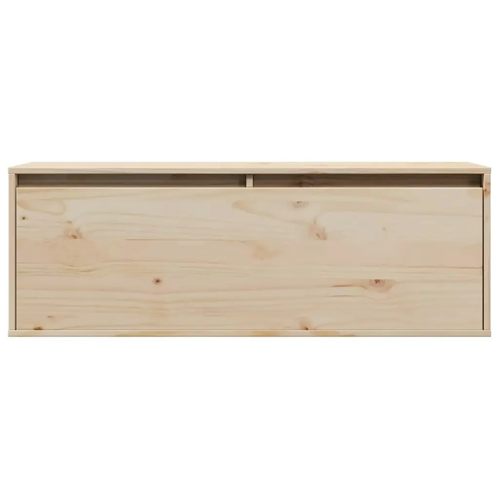 Wall Cabinet 100x30x35 cm Solid Wood Pine 813465