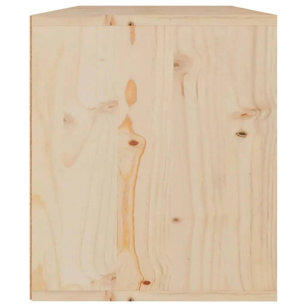 Wall Cabinet 60x30x35 cm Solid Wood Pine 813445