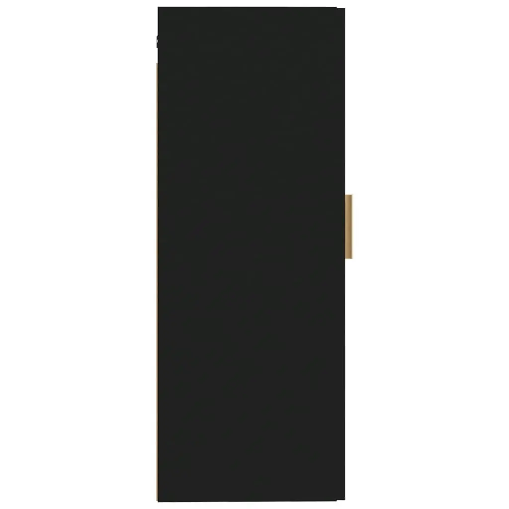 Wall Cabinet Black 35x34x90 cm Engineered Wood 812466