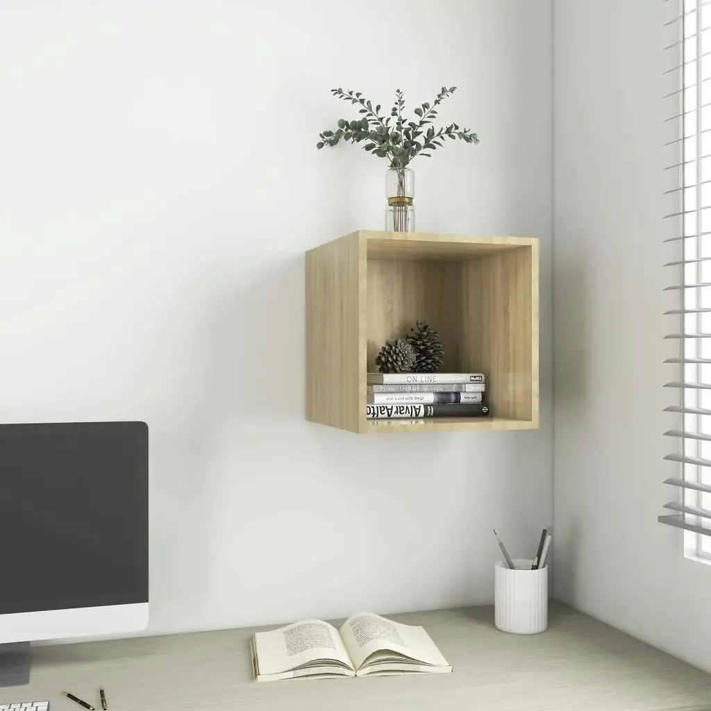 Wall Cabinet Sonoma Oak 37x37x37 cm Engineered Wood 805453