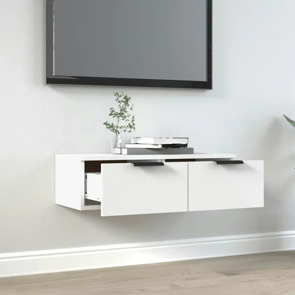 Wall Cabinet White 68x30x20 cm Engineered Wood 811394