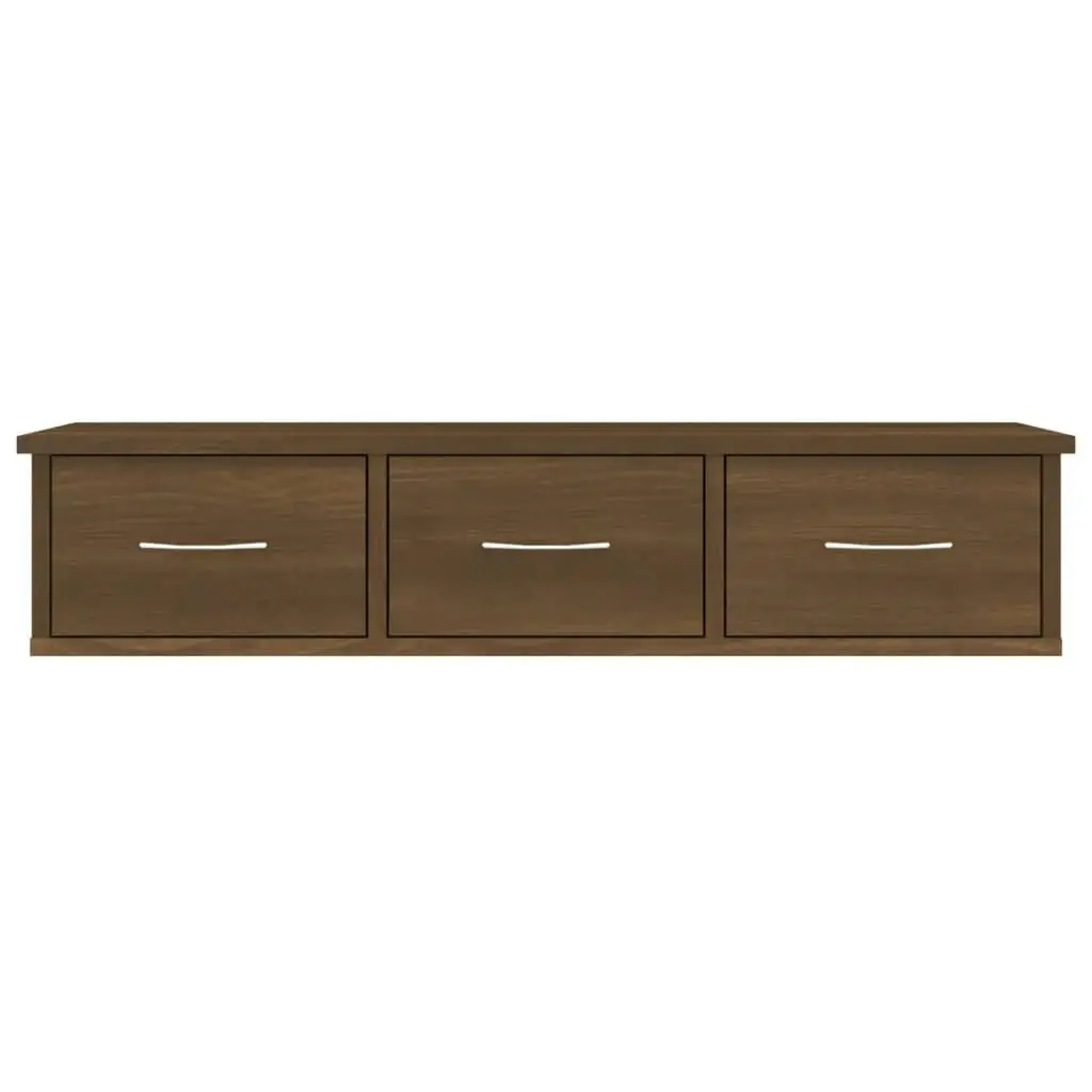 Wall Cabinet Brown Oak 88x26x18.5 cm Engineered Wood 815083