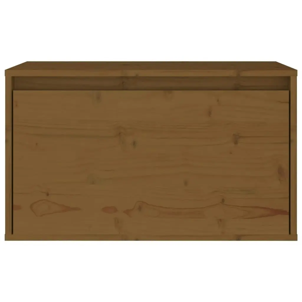 Wall Cabinet Honey Brown 60x30x35 cm Solid Wood Pine 813451