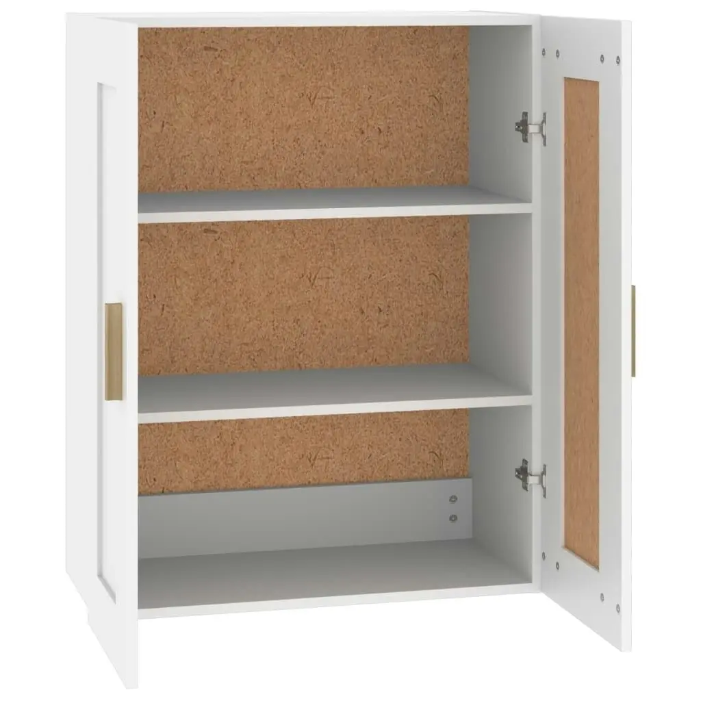 Wall Cabinet White 69.5x32.5x90 cm Engineered Wood 812294