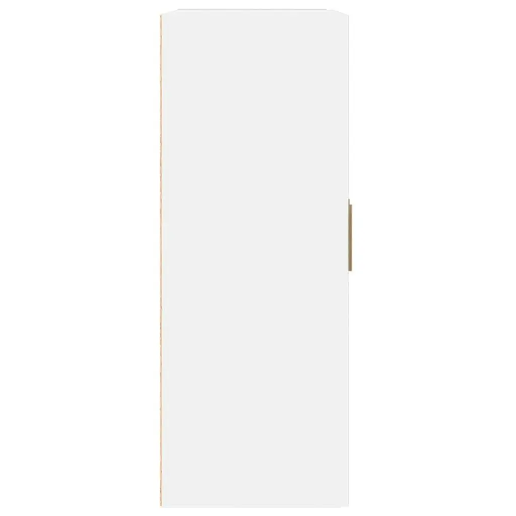 Wall Cabinet White 69.5x32.5x90 cm Engineered Wood 812294