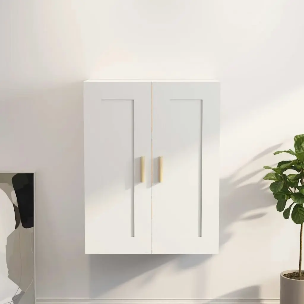 Wall Cabinet White 69.5x32.5x90 cm Engineered Wood 812294