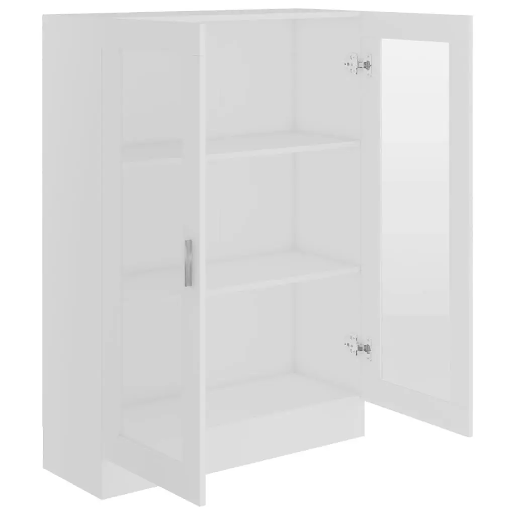 Vitrine Cabinet White 82.5x30.5x115 cm Engineered Wood 802750