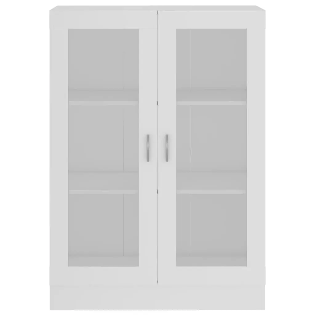 Vitrine Cabinet White 82.5x30.5x115 cm Engineered Wood 802750