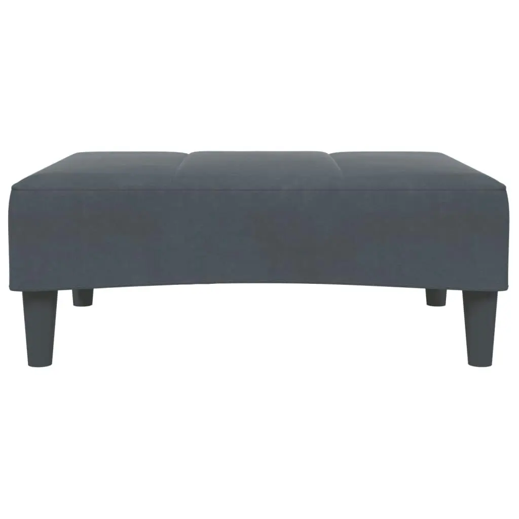 2-Seater Sofa Bed with Footstool Dark Grey Velvet 3258117