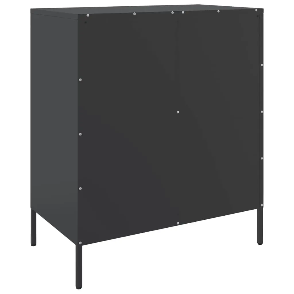 Sideboard Black 68x39x79 cm Steel 842952