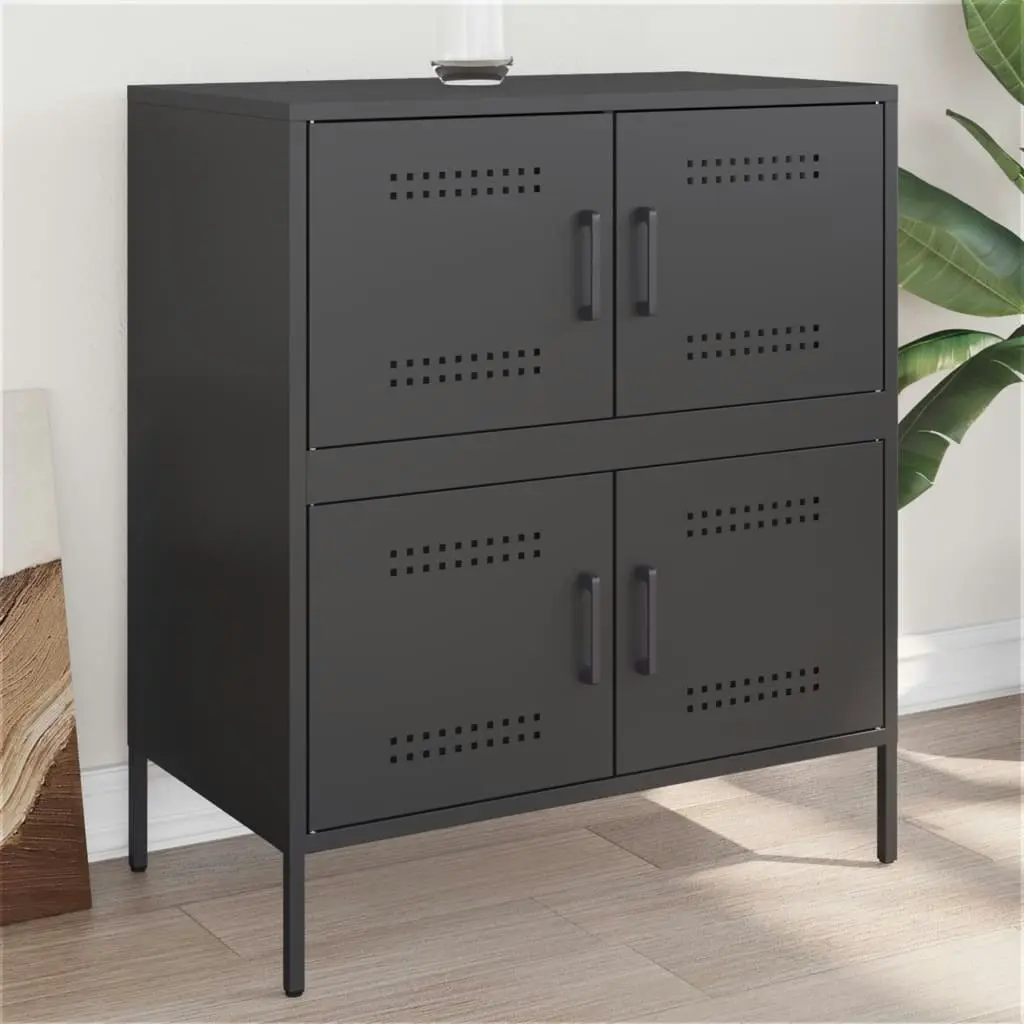 Sideboard Black 68x39x79 cm Steel 842952