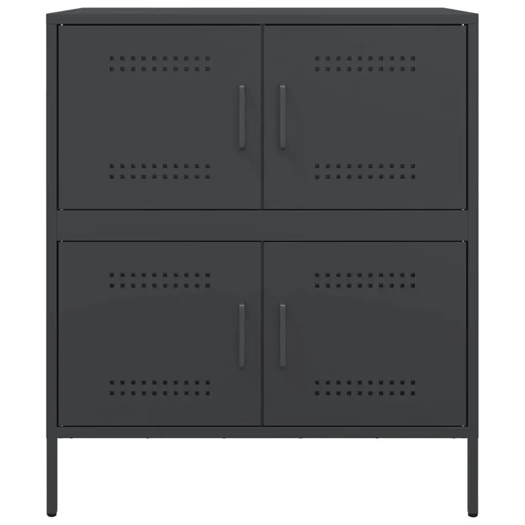 Sideboard Black 68x39x79 cm Steel 842952