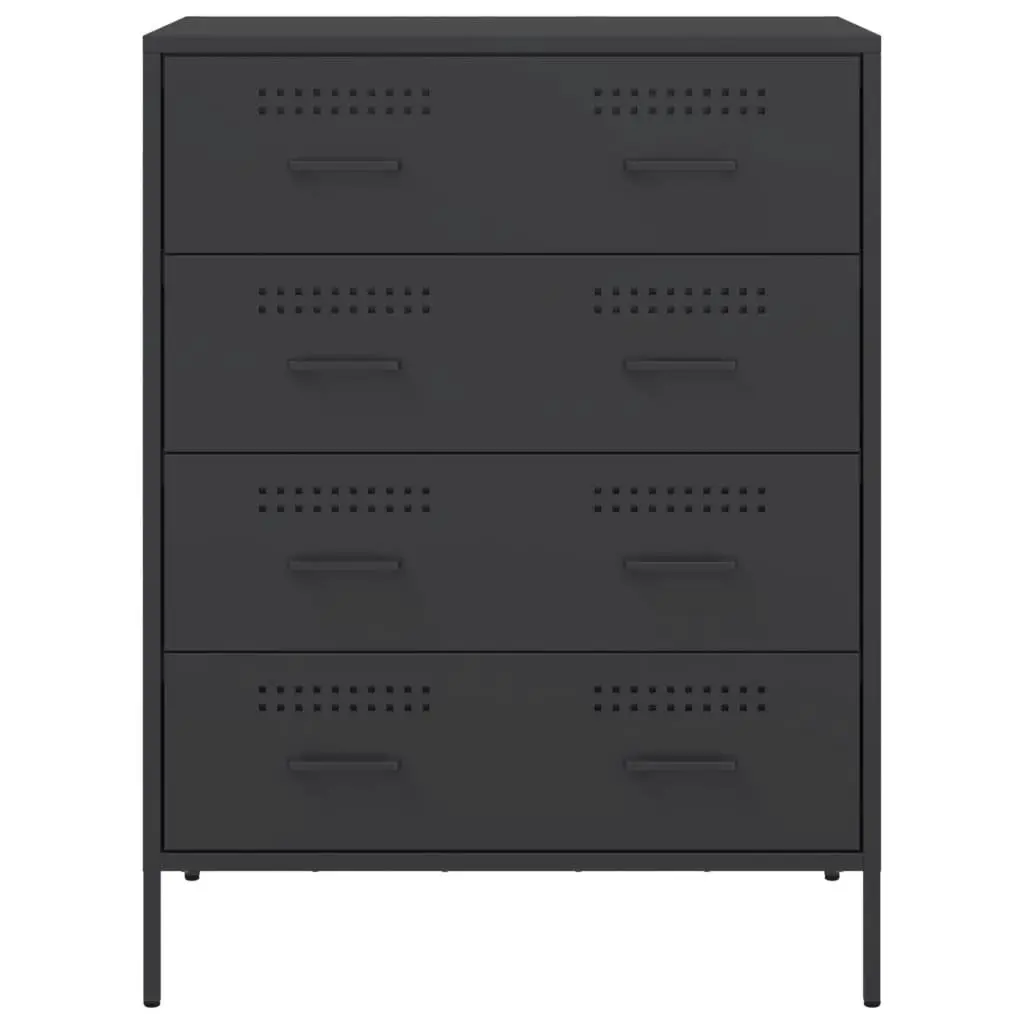 Sideboard Black 68x39x89 cm Steel 842982