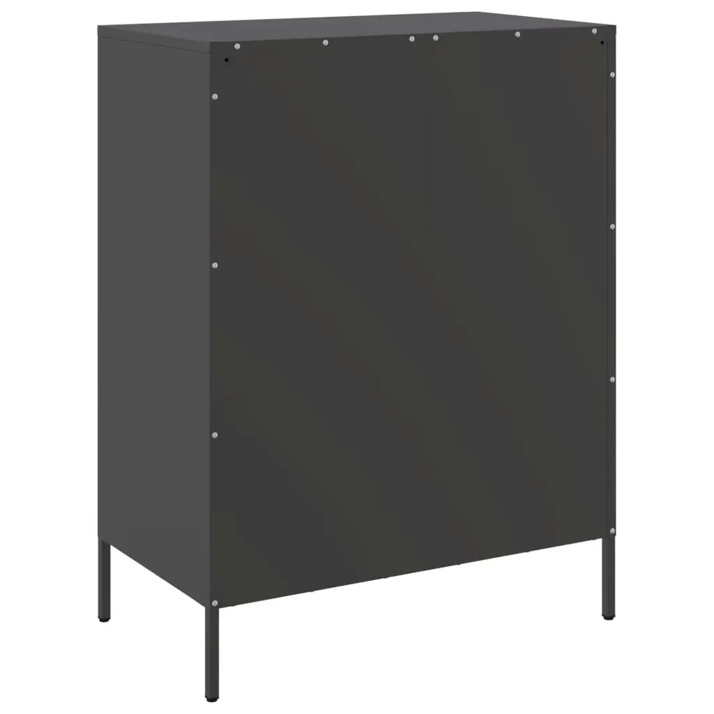 Sideboard Black 68x39x89 cm Steel 842982