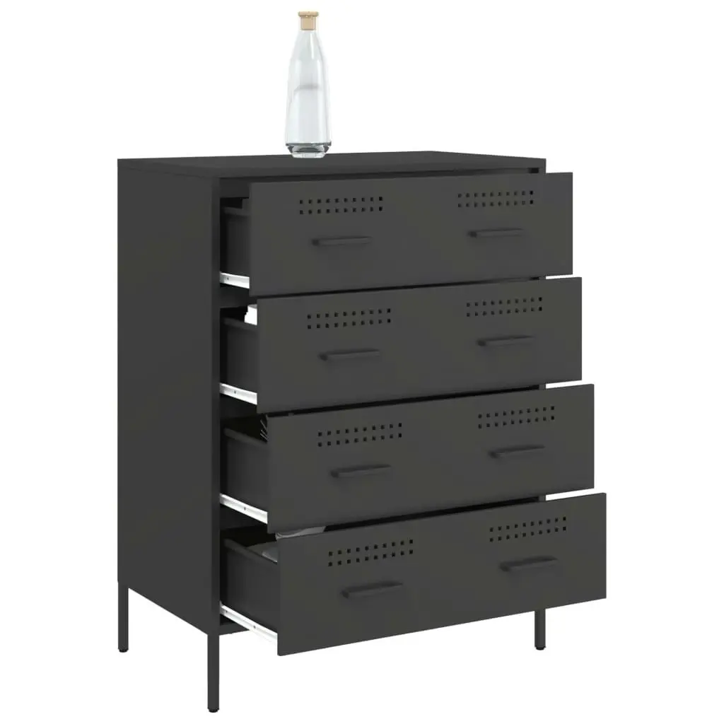 Sideboard Black 68x39x89 cm Steel 842982