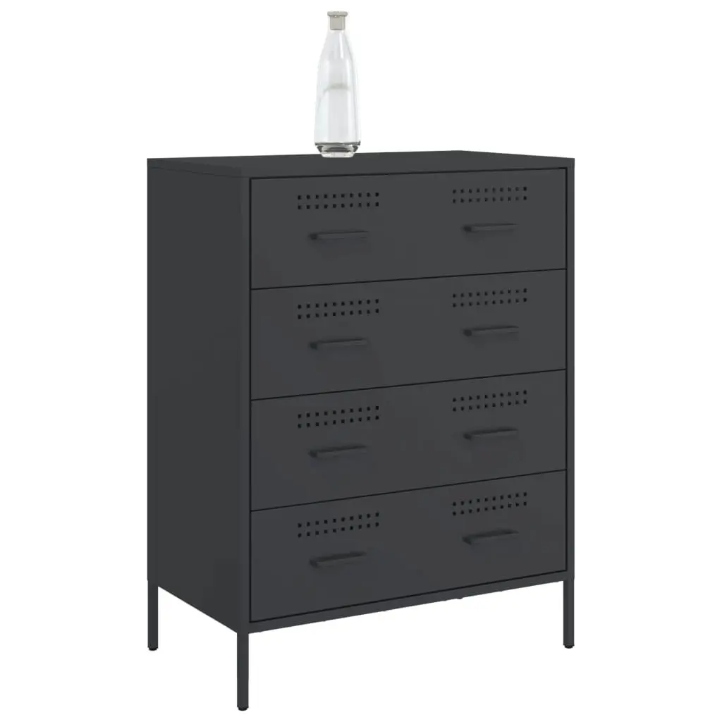 Sideboard Black 68x39x89 cm Steel 842982