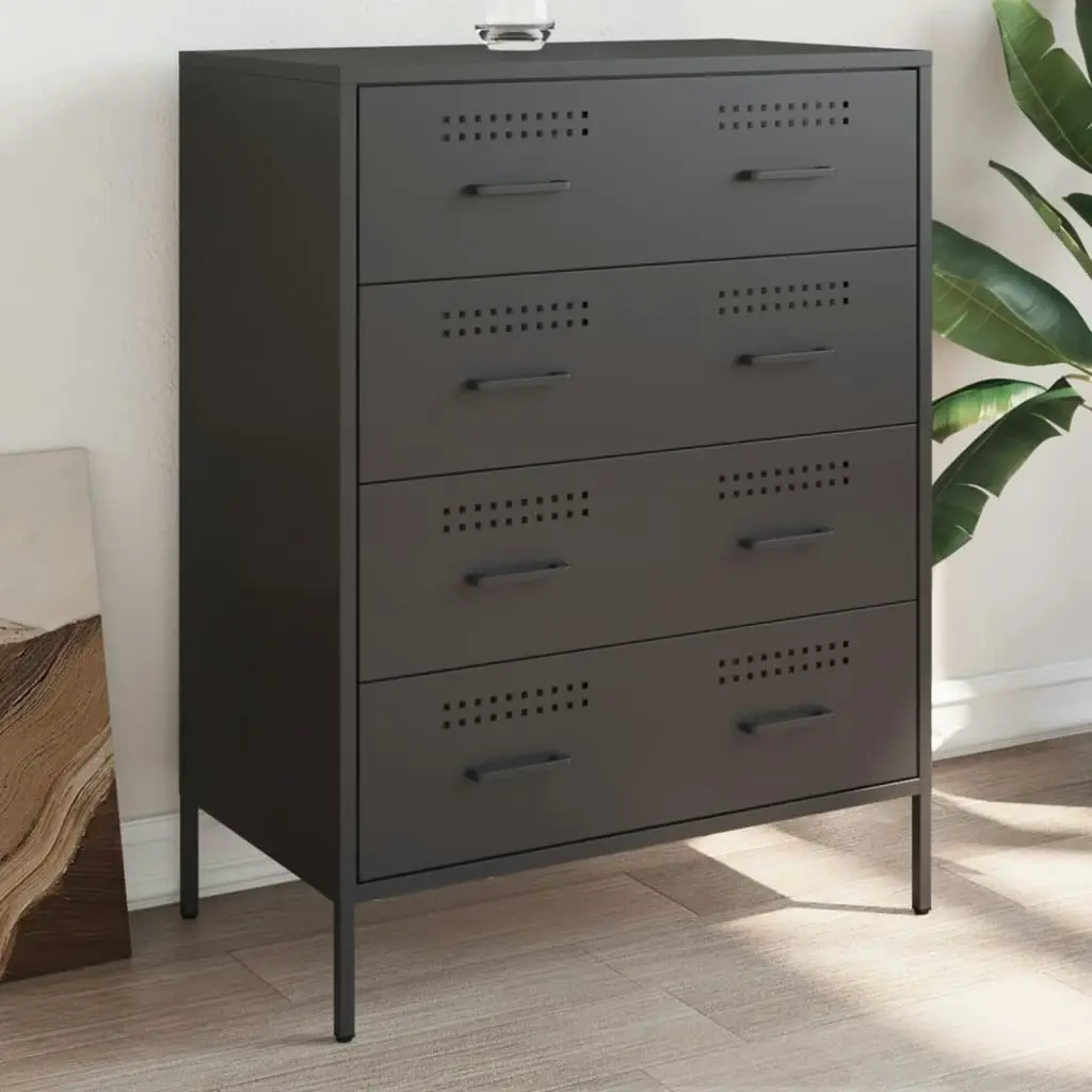 Sideboard Black 68x39x89 cm Steel 842982