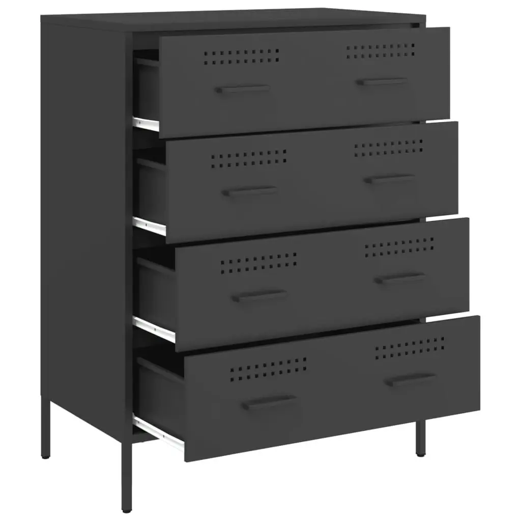 Sideboard Black 68x39x89 cm Steel 842982