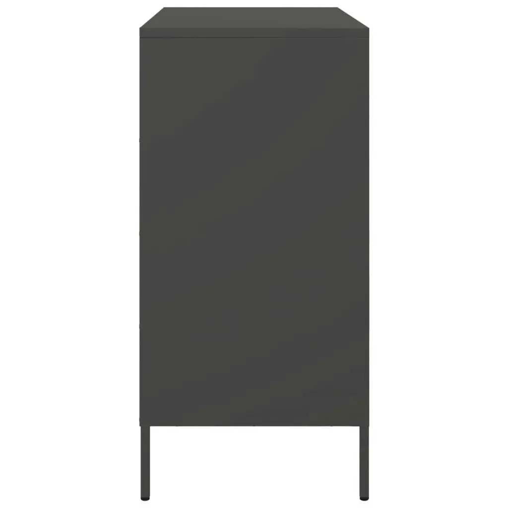 Sideboard Black 68x39x79 cm Steel 842976