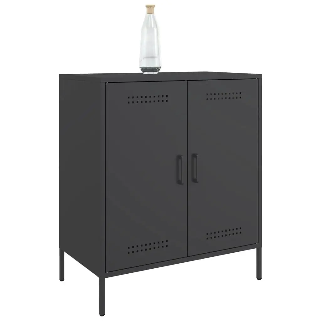 Sideboard Black 68x39x79 cm Steel 842976