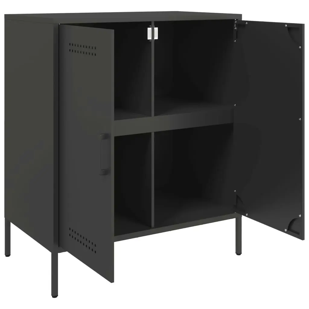 Sideboard Black 68x39x79 cm Steel 842976