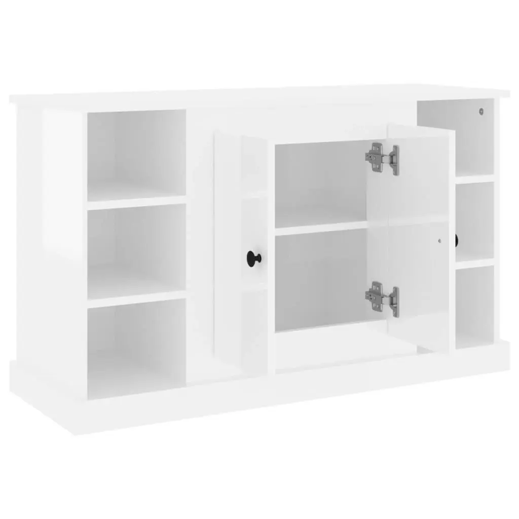 Sideboard High Gloss White 100x35.5x60 cm Engineered Wood 816442