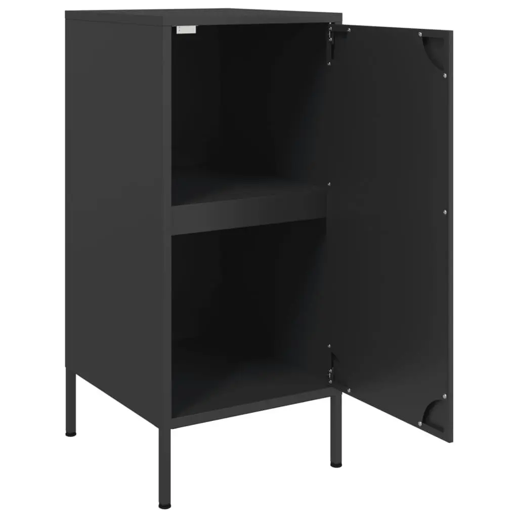 Sideboards 2 pcs Black 36x39x79 cm Cold-rolled Steel 843013